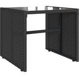  4-dijelni set vrtnih sofa od poliratana s jastucima crni | shoptok.hr