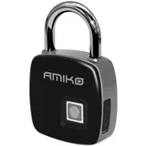 Lokot/Katanac sa otiskom prsta ( fingerprint ), IP54 - FPL-3, Crni