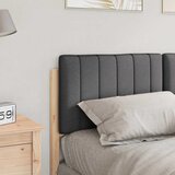  Tapecirani uzglavlje s uzglavljem Smeđa i tamno siva 135 cm | shoptok.hr