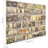  3D zidni paneli s uzorkom raznobojnih cigli 11 kom EPS | shoptok.hr
