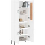  Visoka komoda bijela 69 5x34x180 cm konstruirano drvo | shoptok.hr