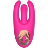 Mrow brezžični vibrator za klitoris s tremi zobci (roza) | Shoptok.si