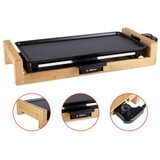  Električna žar plo&#353;ča ALPINA Teppanyaki GRILL, bambus, aluminij, moč 2000W, nastavljiva temperatura, 43x22,5 cm | Shoptok.si