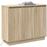  LED komoda Sonoma hrast 90 x 32 x 75 cm Konstruirano drvo | shoptok.hr