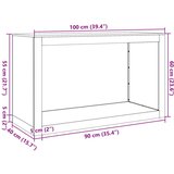 vidaXL Stalak za drva za ogrjev 100x40x60 cm od čelika COR-TEN | shoptok.hr