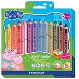 BOJE DRVENE 12BOJA JUMBO 3U1 NORIS JUNIOR PEPPA PIG STAEDTLER 140 C12 L1 | Shoptok.si