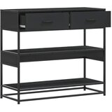  Konzolni stol crni 90x35x80 cm konstruirano drvo | shoptok.hr