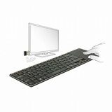Delock tipkovnica brezžična touchpad črna de razporeditev tipk | Shoptok.si