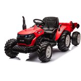 Traktor na akumulator s prikolico HC-306 24V - rdeč | Shoptok.si