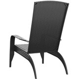  Vrtna Adirondack stolica crna poli ratan | shoptok.hr