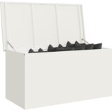  Zunanja shranjevalna škatla Bela 100 x 50,5 x 50 cm Jeklo, (5000272986) | Shoptok.si