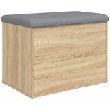  Klupa za odlaganje Sonoma hrast 62x42x45 cm Konstruirano drvo | shoptok.hr