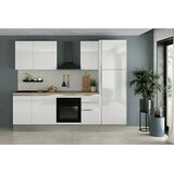 Marinelli Cucine Predsestavljena kuhinja hrast Gianna Natur (Širina: 275 cm, Bele barve, Anschlag desno, Z električnimi napravami) Cene
