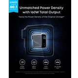 Prime 160W GaN zidni brzi punjač, 3-porta (3x USB-C) srebrni