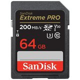 San Disk Memorijska kartica Extreme PRO 64GB SDXC do 200MB/s UHS-I Class 10 U3 V30 | Eponuda.com