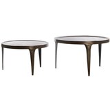 Light & Living Rjave okrogle mizice v kompletu 2 ks ø 75 cm Tobias – | Shoptok.si