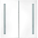 vidaXL LED kupaonski ormarić s ogledalom sjajni sivi 62 x 14 x 60 cm | shoptok.hr
