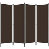 Furnova Paravan 4-delni rjav 200x180 cm, (21929749) | Shoptok.si