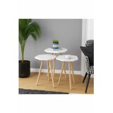 Hanah home set od 3 pomoćna stola Peka-155, beli Cene