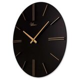 WALLXPERT dekorativni zidni sat minimalist black gold Cene
