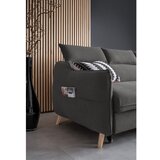 Miuform Tamno siva baršunasta sklopiva kutna garnitura (s desnim kutom) Sweet Harmony – | shoptok.hr