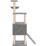  Penjalica za mačke sa stupovima za grebanje svjetlosiva 153 cm | shoptok.hr