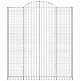  Lučne gabionske košare 3 kom 200x30x220/240cm pocinčano željezo | shoptok.hr