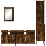  4-dijelni set kupaonskog namještaja boja hrasta drveni | shoptok.hr