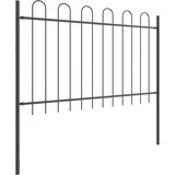  Vrtna Ograda 3 pcs Siva 5,1 x 1,2 m Čelik s prahom | shoptok.hr