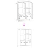 vidaXL Visoka komoda antracit 68x39x103,5 cm od čelika | shoptok.hr