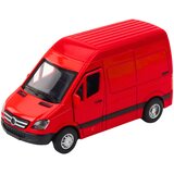  Metalni kombi za igro z zvočnimi in svetlobnimi učinki 1:32 - rdeča | Shoptok.si