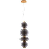 Nova Luce Siva metalna LED viseća svjetiljka sa staklenim sjenilom ø 25,5 cm Navi – | shoptok.hr
