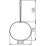 Kanlux 38032 - LED spoljašnja punjiva viseća svetiljka STONO LED/1W/3000 mAh IP54 | Eponuda.com
