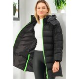Dewberry Z6780 WOMEN'S COAT-BLACK-GREEN Cijene