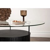 Furniture Fashion Bovall klub stolić ⌀90 cm, crni Slike