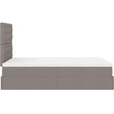 vidaXL Otomanski posteljni okvir z vzmetnico taupe 120x190 cm blago, (21610246) | Shoptok.si
