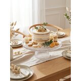 Sinsay Rebrasta staklena torta-etažera na stalku | shoptok.hr