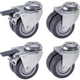 DÖRNER&HELMER 450410 dvostruki okretni kotačić Promjer kotača: 75 mm Nosivost (maks.): 100 kg 4 kom. Cijene