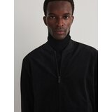 Reserved bomber jopa iz velurja - črna | Shoptok.si