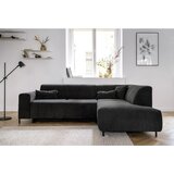 MID.YOU KOTNA SEDEŽNA GARNITURA, rebrasti žamet temno siva | Shoptok.si