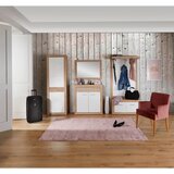 XORA GARDEROBNA OMARA bela, barve hrasta | Shoptok.si