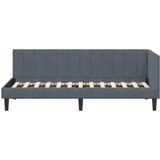  Kutni okvir kreveta Tamno siva 80 cm x 200 cm Baršun | shoptok.hr