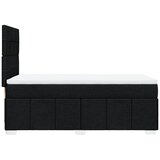  Krevet s oprugama i madracem crni 90x200 cm od tkanine | shoptok.hr