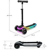 Kinderkraft romobil RAKET LED, Black | shoptok.hr