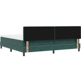 vidaXL Box Spring postelja z vzmetnico temno zelena 200x200 cm žamet, (22052842) | Shoptok.si