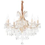 Ideal Lux kristalni luster na lancu napoleon 8xE14/40W/230V prečnik 67 cm zlatna | Eponuda.com