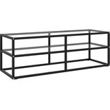 Maison Chic TV omarica - TV enota - Televizijska omarica črna s kaljenim steklom 120x40x40 cm, (21700442) | Shoptok.si