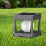  LED solarno svetlo CUBO LED/3,7V 1200 mAh IP44 crna | Eponuda.com