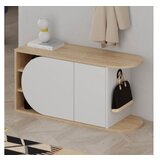 Hanah home cipelarnik nova shoe bench oak white | ePonuda.com