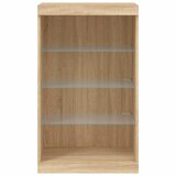 Komoda s LED svjetlima boja hrasta sonome 60,5x37x100 cm | shoptok.hr